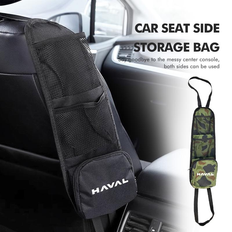 Car Seat Side Storage Hanging Bag Drink Phone Holder Pocket For Haval Jolion H2 H6 H7 H8 H9 H2S M6 C50 M6 F7 F7X
