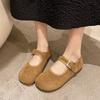 Light and breathable retro commuter low-heeled light-mouth single shoes women's 2025 new spring and autumn with skirt round-headed Mary Jane shoes