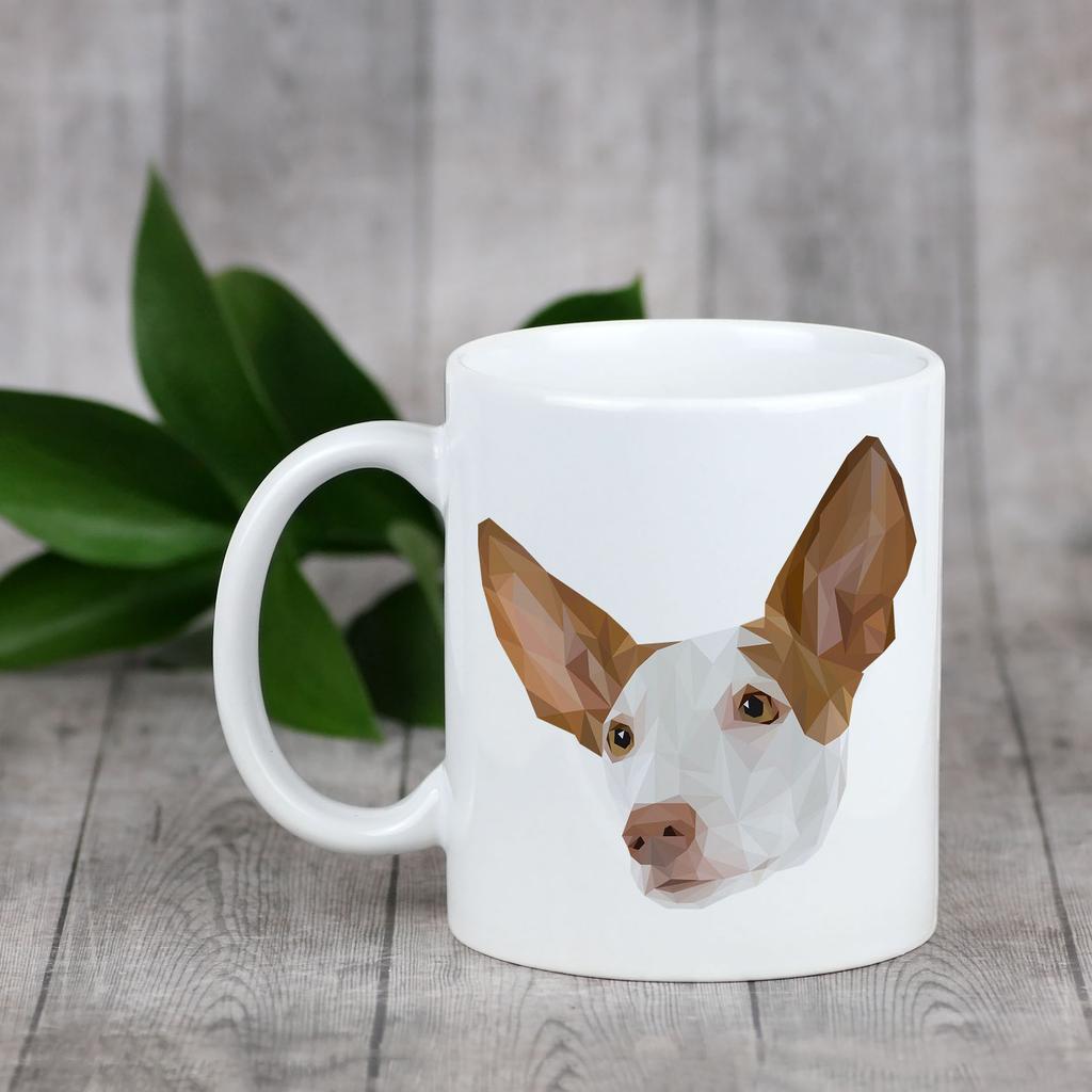 Podenco Z Ibizy, Podenco Ibicenco -Kubek Ze Zdjęciem I Napisem Geometryczny Pies Art-Dog
