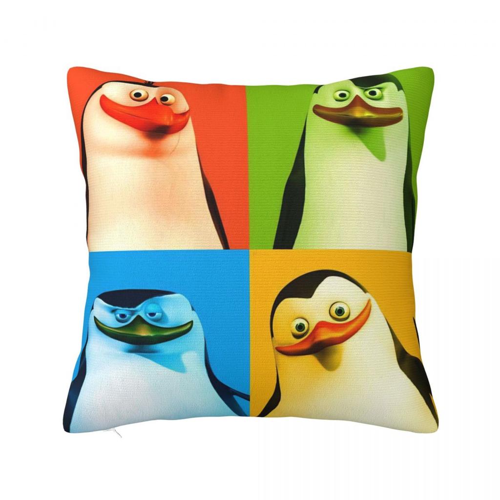 P-Pinguine Lustig Von M-Madagascar Kissenbezug Lustiger Kissenbezug Party Heimdeko Kissenbezug Quadratisches Design Kissenbezüge Geschenk