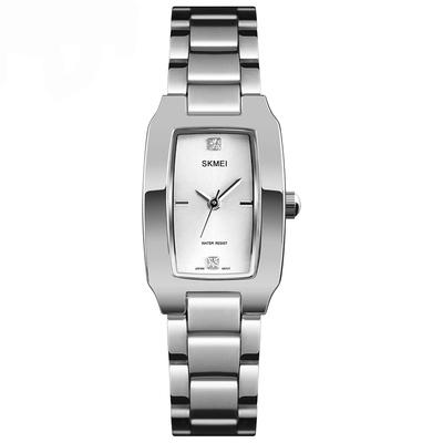 Armbanduhr, schlicht, stilvoll, quadratisch, Armbanduhr für Damen, wasserdicht, lässig, analog, Quarz, Business-Marke, niedlich, Edelstahl, klein, quadratisch, Luxus-Geschenk