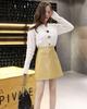 Korean-Style PU Leather A-Line Mini Skirt, Multicolor, Spring/Autumn Collection.