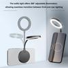 Magnetic Selfie Rings Light 360 degrees  Rotatable Phone Camera Light with 8 Color Temperature