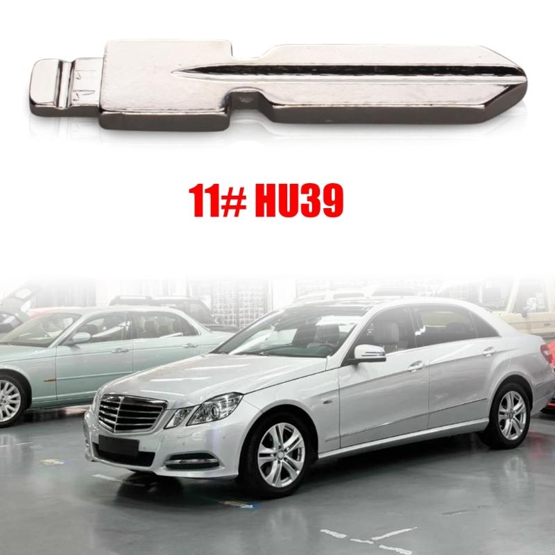 10pcs Metal Construction Key Blank for W168 W124 W202 Stable Performances HU39 Universal Remote Keys Blade Easy Install