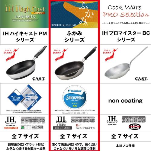 Hokuriku Aluminum 20cm Frying Pan, Lightweight Aluminum, Induction Compatible, Made in Japan, 5.1cm Deep, Deep, Wide Base, Lightweight, Convenient for