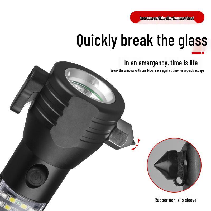 Multifunctional Emergency Safety Hammer Flashlight