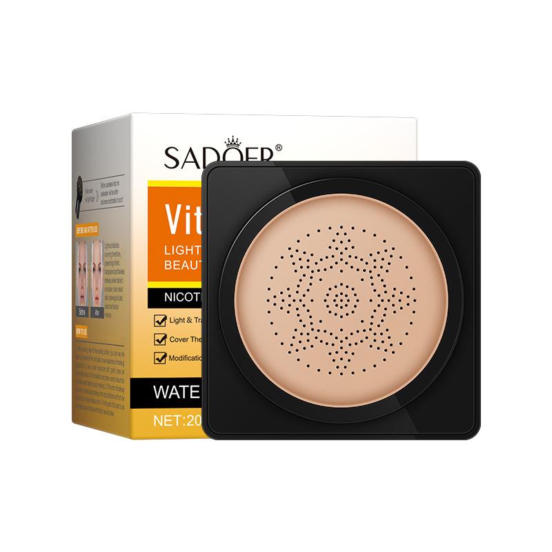 Makeup SADOER Vitamin C Mushroom Air Cushion Hydrating Light and Breathable BB Cream