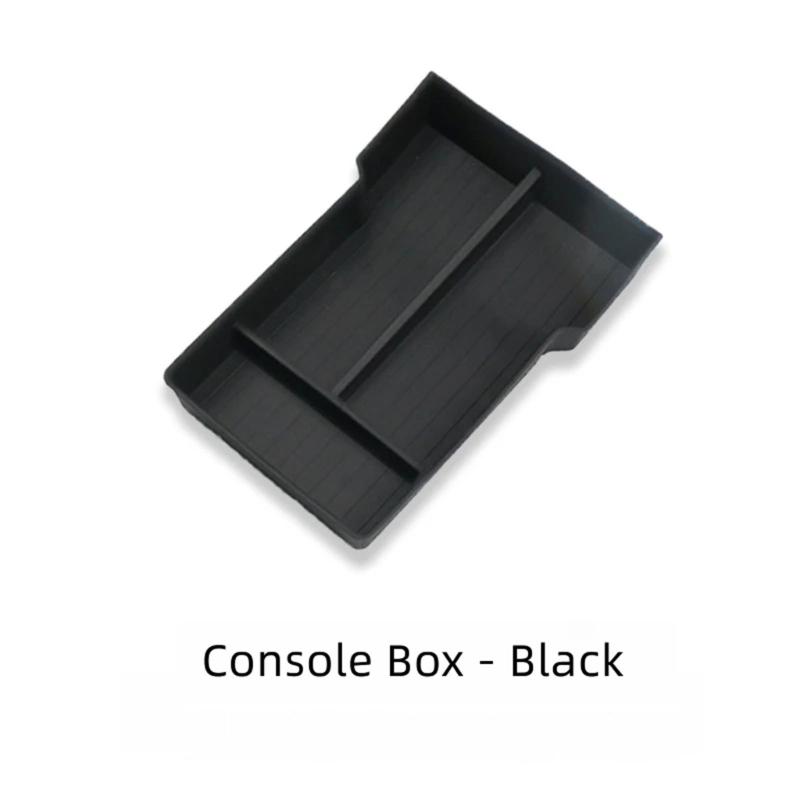 Car Storage Tray for Center Console Clutter Control, Molded Armrest Insert with Sectioned Design, Simple Care and Faster Access Daily