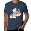 Blue And Red Watercolour Bird Tshirt Tough Fabric Work Tee Tshirt