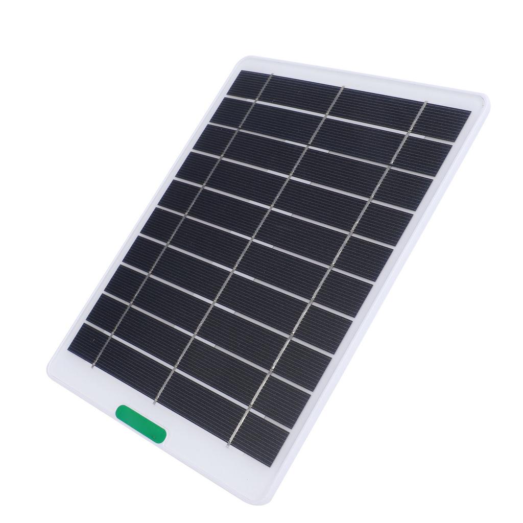 5W Solar Panel Charger Solar Charger with Type C Port for Security Camera Doorbell Outdoor Indoor Use White