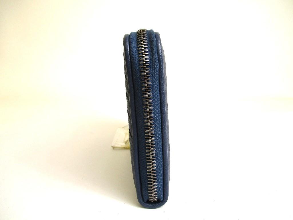 Authentic BOTTEGA VENETA Intrecciato Green Tricolor Leather Round Zip Wallet Purse #a904  Refurbished