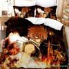 3D Print Anime Fairy Tail Logo Natsu Bedding Set Boys Girls Twin Queen Size Duvet Cover Pillowcase Bed Boys Adult Home Textiles