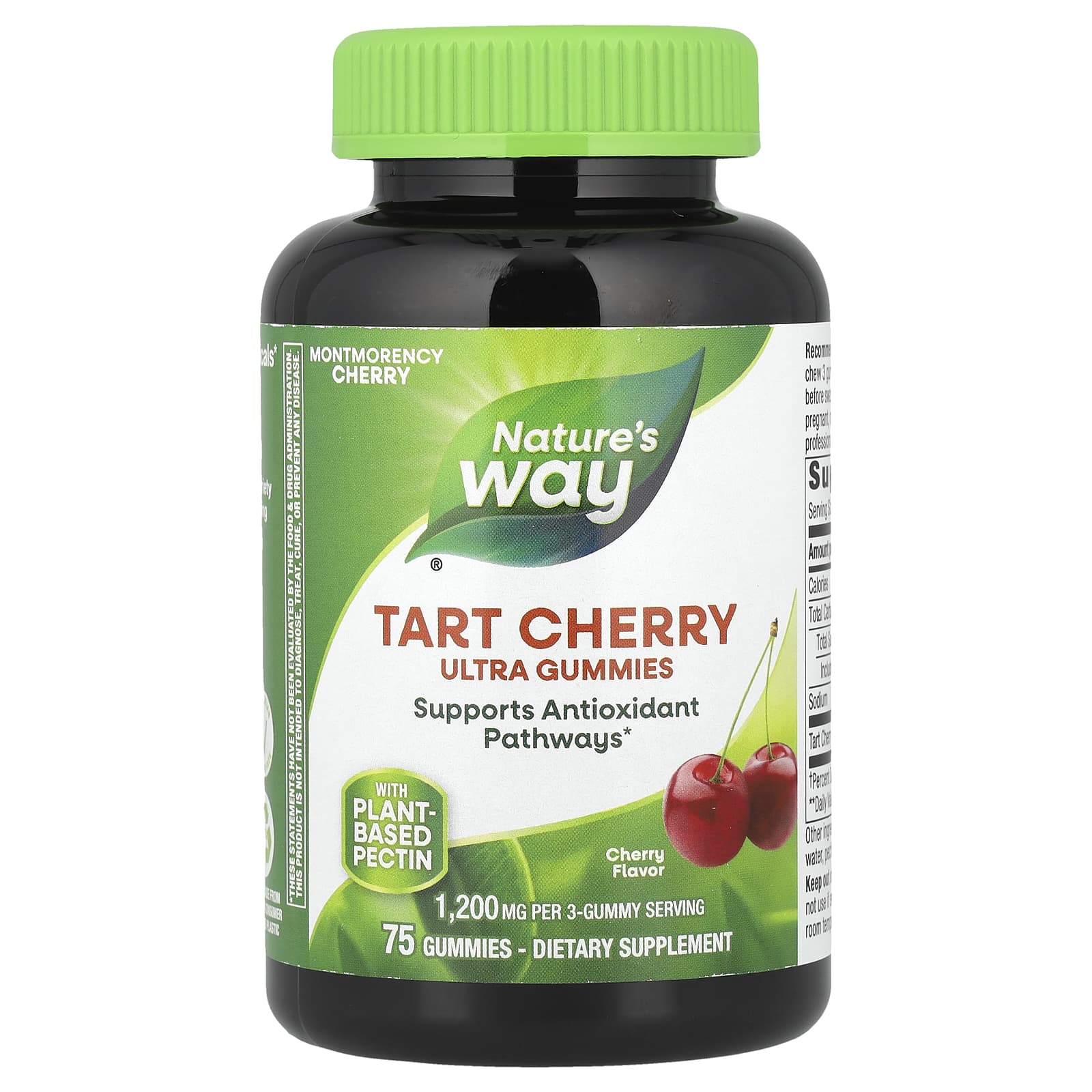 

Nature S Way, Tart Cherry Ultra Gummies, Cherry Flavor, 75 Gummies