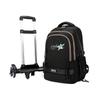 School Bag Roller Student Backpack 6 Wheels ZRY5203