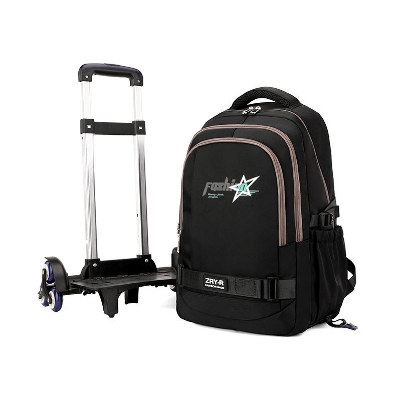 School Bag Roller Student Backpack 6 Wheels ZRY5203