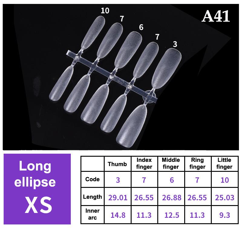 100Pcs/Box False Nails Transparent Press On Nails Coverage False Nails Tips Short Shaped Water Drop Full Sticker For Nails