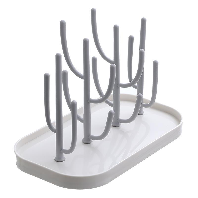 Multifunctional Cactus Baby Bottle Drying Rack - Detachable and Efficient Cup Drainer