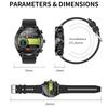 Smartwatch with TWS Bluetooth Earbuds, 1.52'' IPS Screen, Wake-Up Feature, Dual Call, AI Voice T95