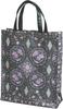 Yamamoto Jin Shoten Large Leather Hand Tote Made In Japanese Inbound Souvenir Bag, Kutahya, Purple/Gray [5470-46-C/G], Japan, Pattern,