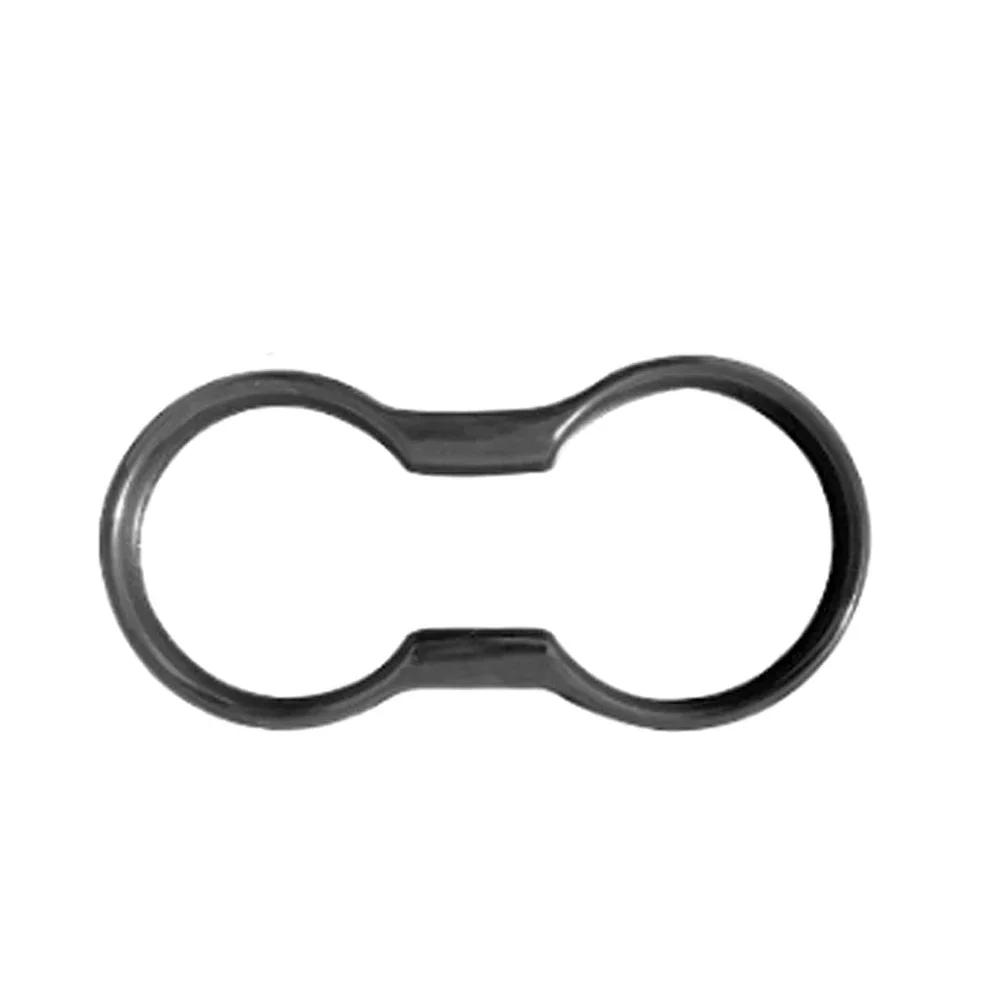

Carbon Fiber Car Water Cup Holder Decoration Cover Interior Trim Molding Cup Holder Cover Accessorie for Ford Mustang 2015- 2026 чёрный