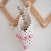 Cotton Weave Wall Pocket Wall Hanging Basket, Apartment Decorative Basket for Flower Display Plant and Home Organization