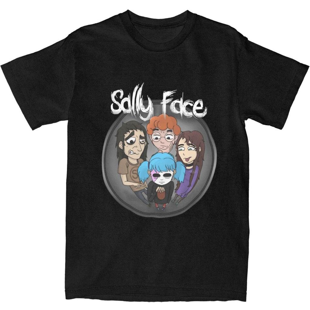 Men Women Sallyface Sal Fisher T-Shirt Apparel Hipster 100% Cotton Sally Face T Shirts Tee Clothing Classic