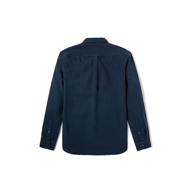 Timberland Outdoor Casual Oxford Breathable Solid Long Sleeve Shirt Men Shirts Deep-Sapphire-Blue A2ES5-Z16