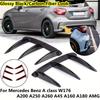 Glänzender/Carbon-Look Heckdiffusor und Seitenschweller für A-Klasse W176 A200 A250 A260 A45 2013-2018 ABS