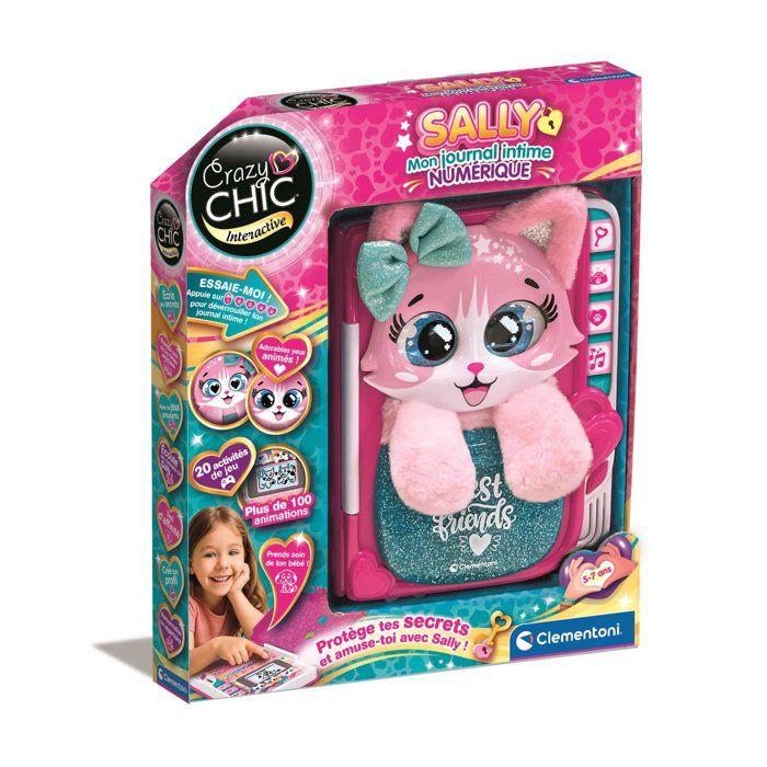 Sally - Mijn digitale dagboek - Clementoni - 100 Animaties - Bewaar je schatten in het geheime vak - Vanaf 5 jaar