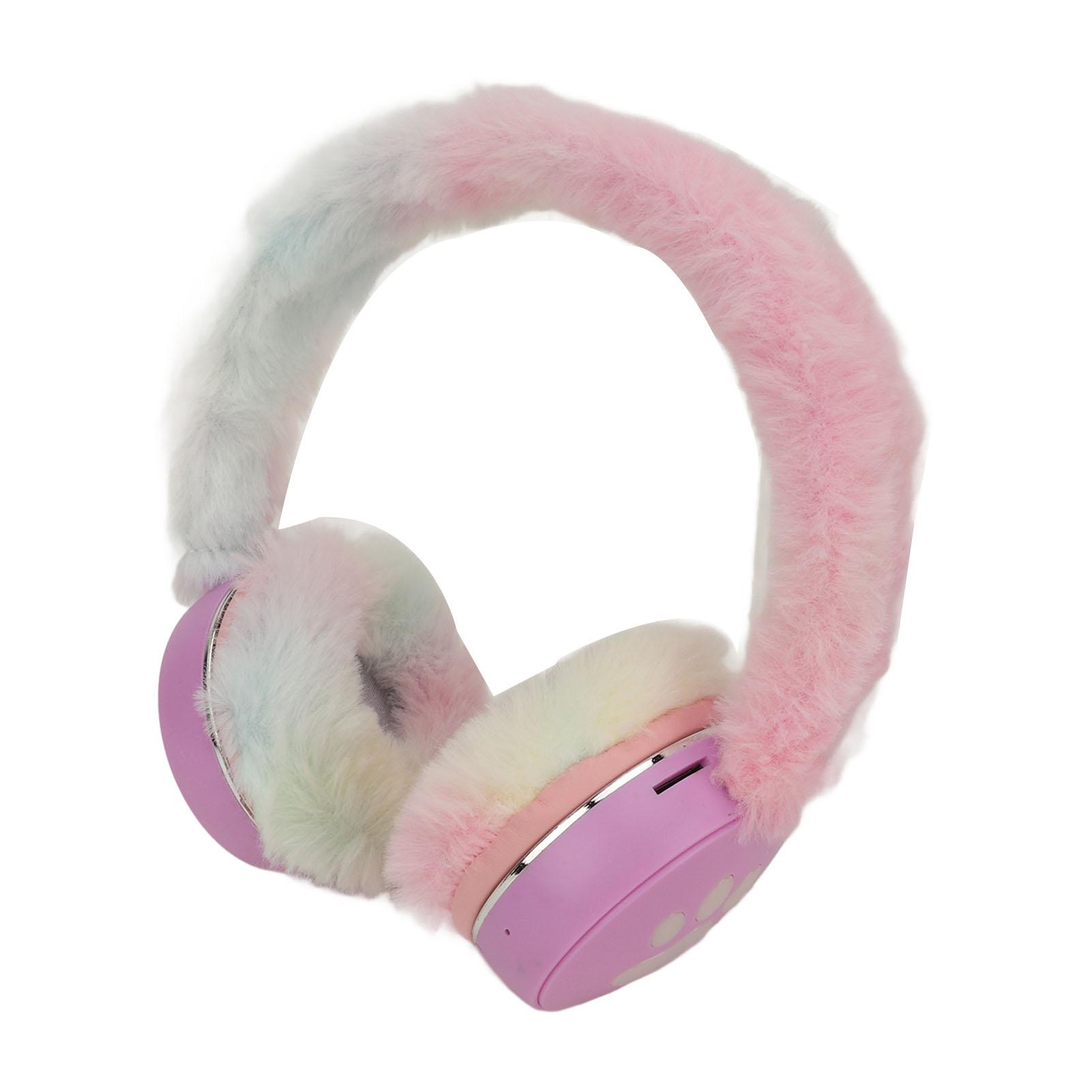 

Многофункциональная складная мультяшная инновационная плюшевая теплая муфта для ушей Bluetooth-гарнитура с фиолетовый