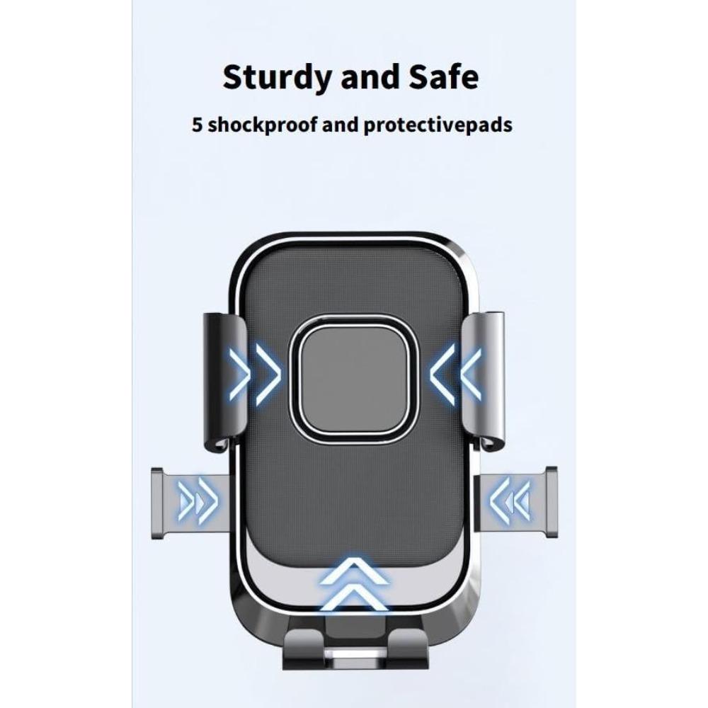 Bicycle Motorcycle Handlebar Phone Mount, Phone Clamp with Rotating Bracket, Compatible with 4.7-inch To 7.2-inch Smartphones