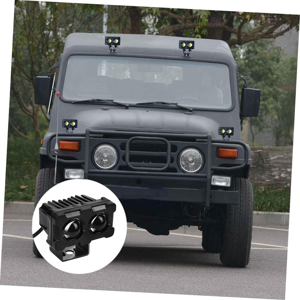 HAWILLOSCH 1pcs Double Lamp Beads LED Light Driver Motorcycle Skull Car Led Motorcycle LED Lamp Motorcycle