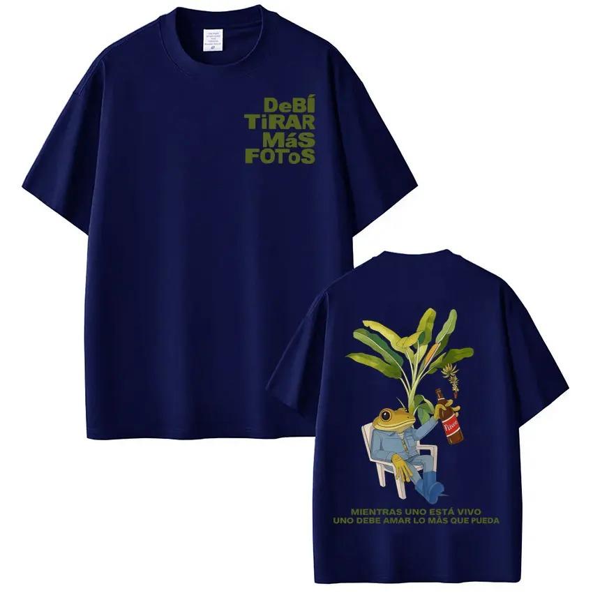Rapper Bad Bunny T-shirt Debi Tirar Mas Fotos DTMF World Tour T Shirts Men's Women Fashion Vintage Streetwear T-shirts