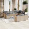 VidaXL Garden Lounge Set with Cushions 13 Pcs, Patio Sofas, Patio Furniture Set, Outdoor Furniture, Beige 3258860