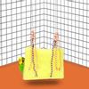 Pet Bird Plush Nest Swing Comfortable Hanging Bed Hammock Play Toy for Parrot YellowS