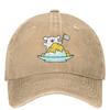 Cute Line Puppy Maltese Casual Baseball Cap Summer Shaved Ice Trucker Hat Sun-Proof Outdoor Sport Snapback Cap