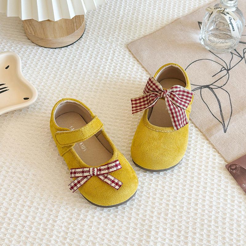 

Spring Autumn New Children s Shoe for Girl Fashion Simple Bowknot Kids Leather Shoes Soft Ballet Versatile Toddlers Causal Shoes 25
