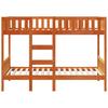 Bunk Bed Wax Brown 90 x 190 cm Solid Pine Wood