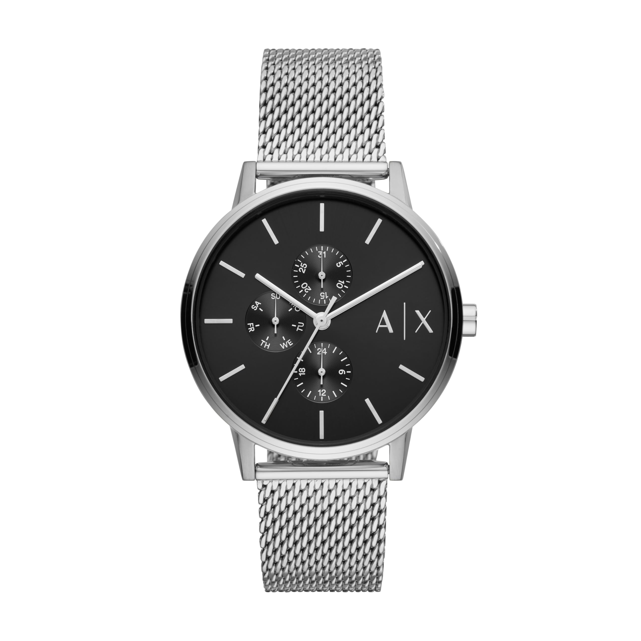 

Armani Exchange Men s Multifunction Stainless Steel AX2714 Silver Stainless-Steel Japanese Quartz Fashion Watch