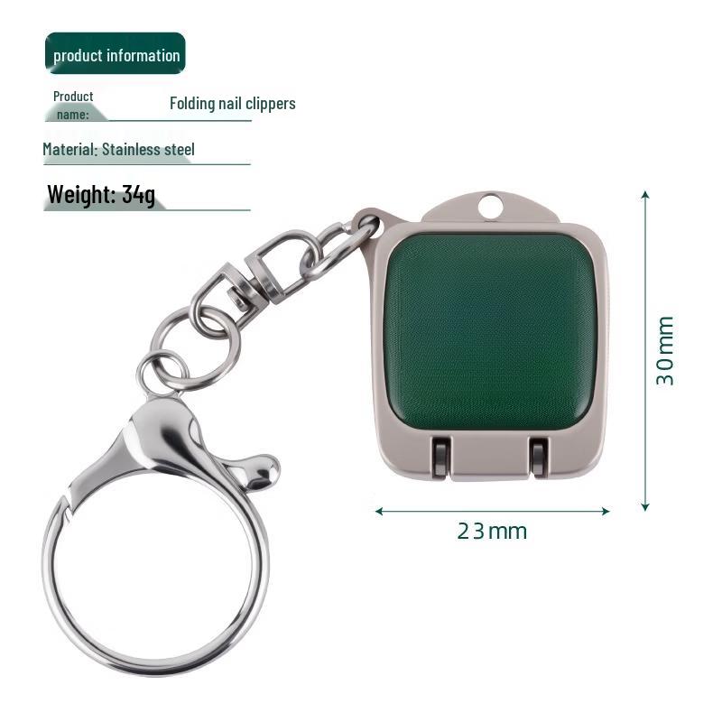 Brangdy Folding Mini Nail Clipper Keychain