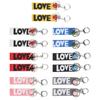 14PCS Key Chain with Tinkle Bell Polyester MultiColor for Schoolbag Suitcase Gift
