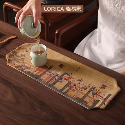 Tea Mat Zen Tea Cup Mat Tea Ceremony Waterproof Tea Tray Mat Thermal Insulation Mat Tea Mat Chinese Style