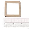 Auswahl 3cm / 5cm 10cm Unfertiger Hohlquadrat aus Holz