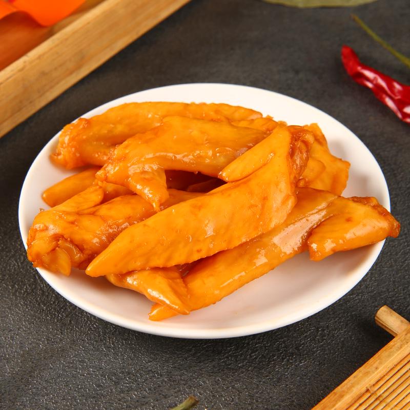 50 Pack Salt-Baked Multi-Flavor Chicken Wing Tips 30g - Snack-Sized Braised Chicken Wings