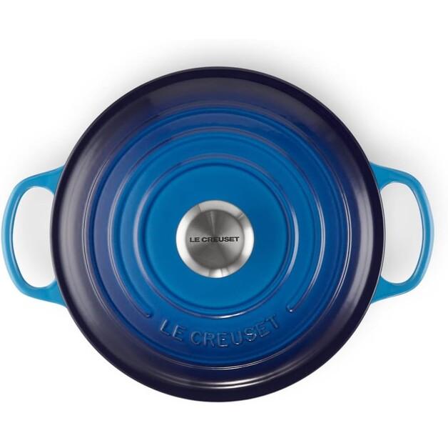 Cast Iron Roaster Le Creuset Signature Round 24 Cm Azure 4.2 L (21177242202430)