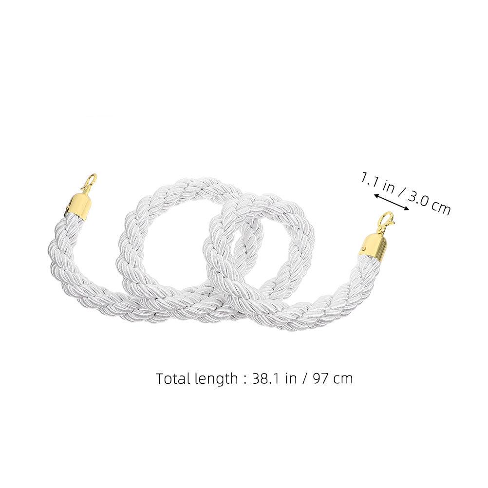Crowd Control Rope Barrier 1M Design For Event Queue Management Stanchion Hook Dividers Indoor Outdoor Use