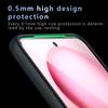 For vivo S30 5G Case Skin-Touch TPU + PC Matte Phone Back Cover, Transparent Black