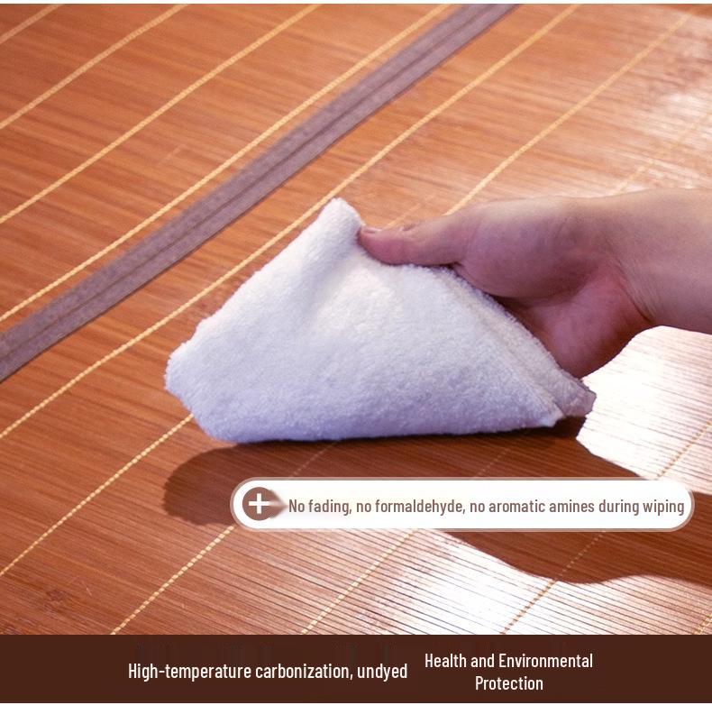 Master Xi 2025 Dual-Use Bamboo and Ice Silk Straw Mat for Summer and Winter