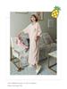 Popular Summer Milk Silk Cartoon Nightdress for Women - Short Sleeve, Loose Fit, Ideal for Students