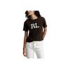 Polo Ralph Lauren Letter Logo Print Round Neck Short Sleeve T-Shirt Women T-Shirt Brown 211892611-002